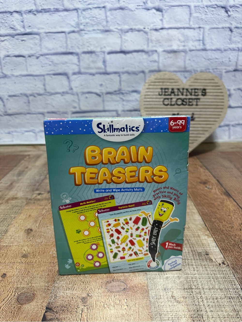 Skillmatics Brain Teasers activity set, designed for ages 6 to 99 new